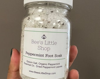 Remojo de pie de menta