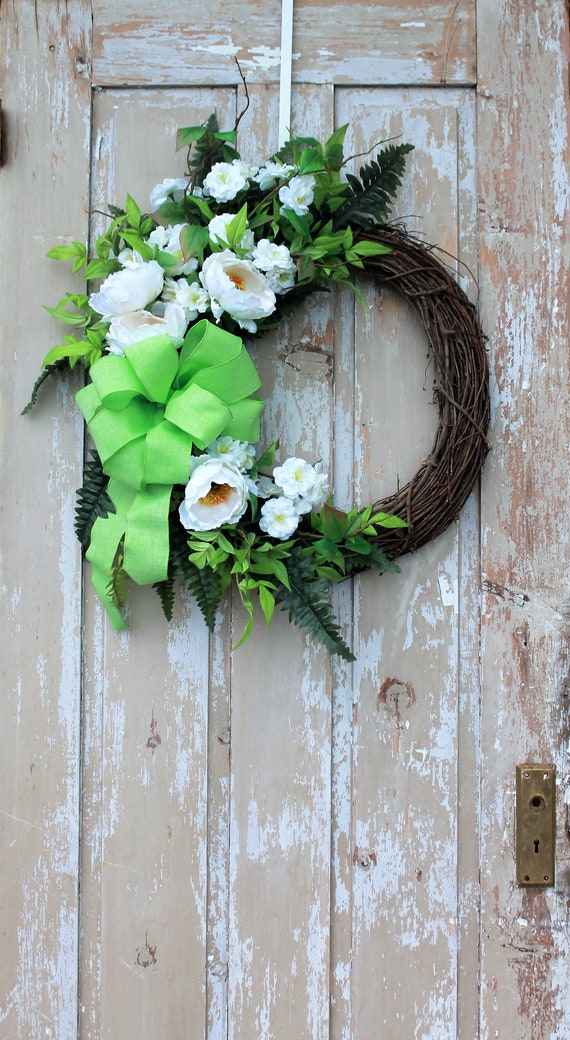 Summer Wreath For Front Door White Image 0