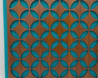 Mid Century Modern Style Circle Starburst Wall Art (22" x 18")