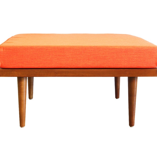 Mid Century Modern Casara Modern Ottoman Classic Foot Stool