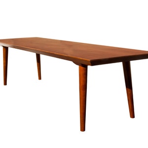 Mid Century Modern Casara Modern Coffee Table SOLID WOOD 60 Long or 48 Long image 1