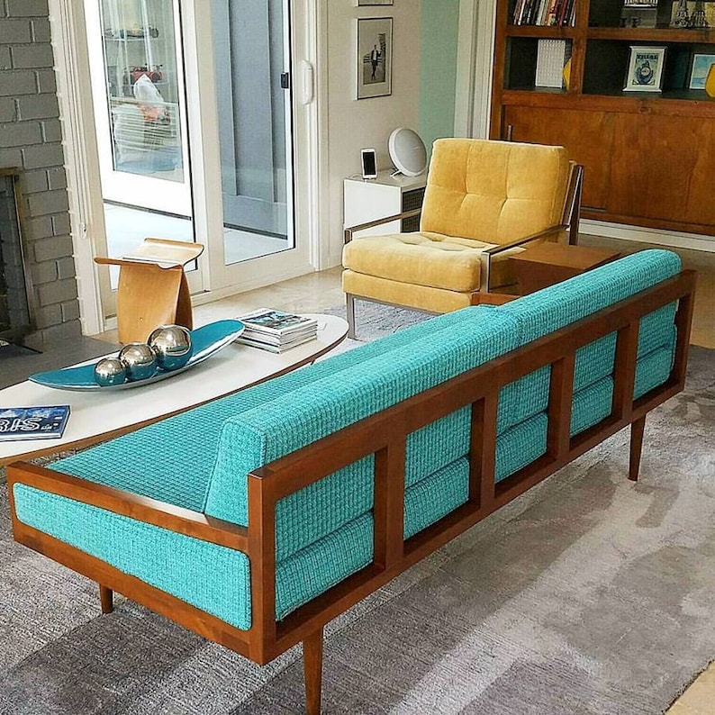 Mid Century Modern Daybed Casara Modern Executive Sofa Daybed Etsy Australia