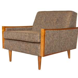Mid Century Modern Armchair: Walnut Alder Wood Tyler Chair