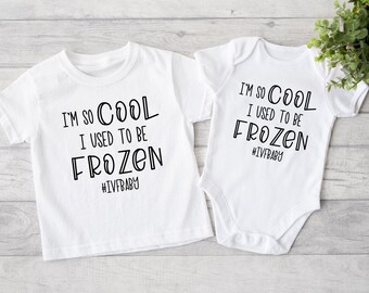 IVF One Piece Infant Bodysuit / IVF Toddler Shirt / I’m So Cool I Used To Be Frozen / IVF Baby