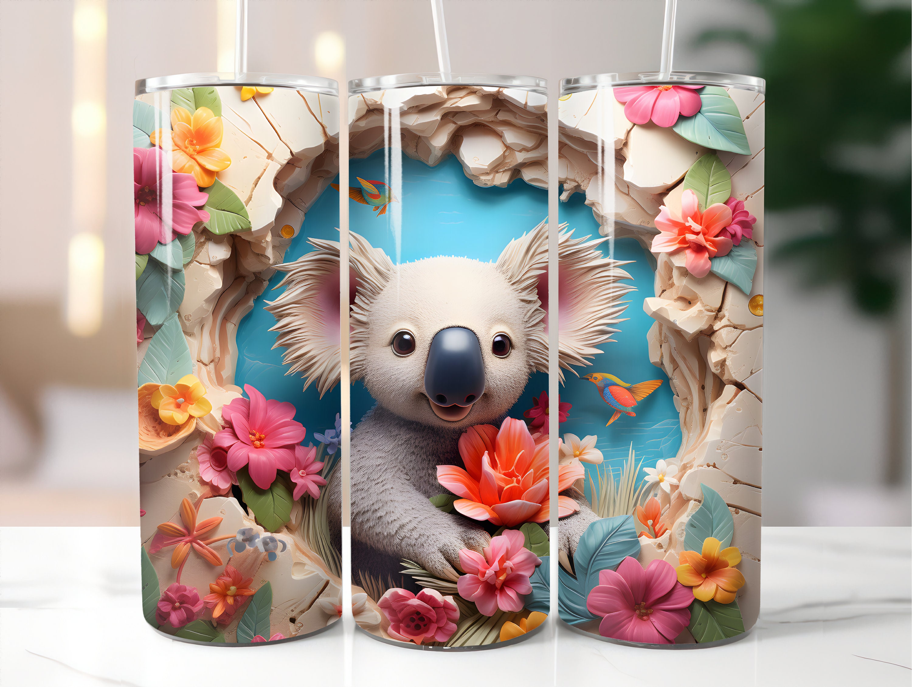 Koala 15oz Skinny Tumbler, Floral Koala Sublimation Design, Sublimation PNG  File, Sublimation Instant Download -  Sweden
