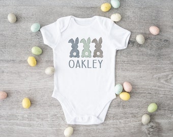 Boys Personalized Easter Shirt / Easter One Piece Infant Bodysuit / Egg Hunt Tee For Toddlers