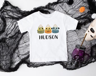 Custom Spooky Candy T-Shirt / Personalized Halloween Shirt For Babies, Toddlers, And Kids