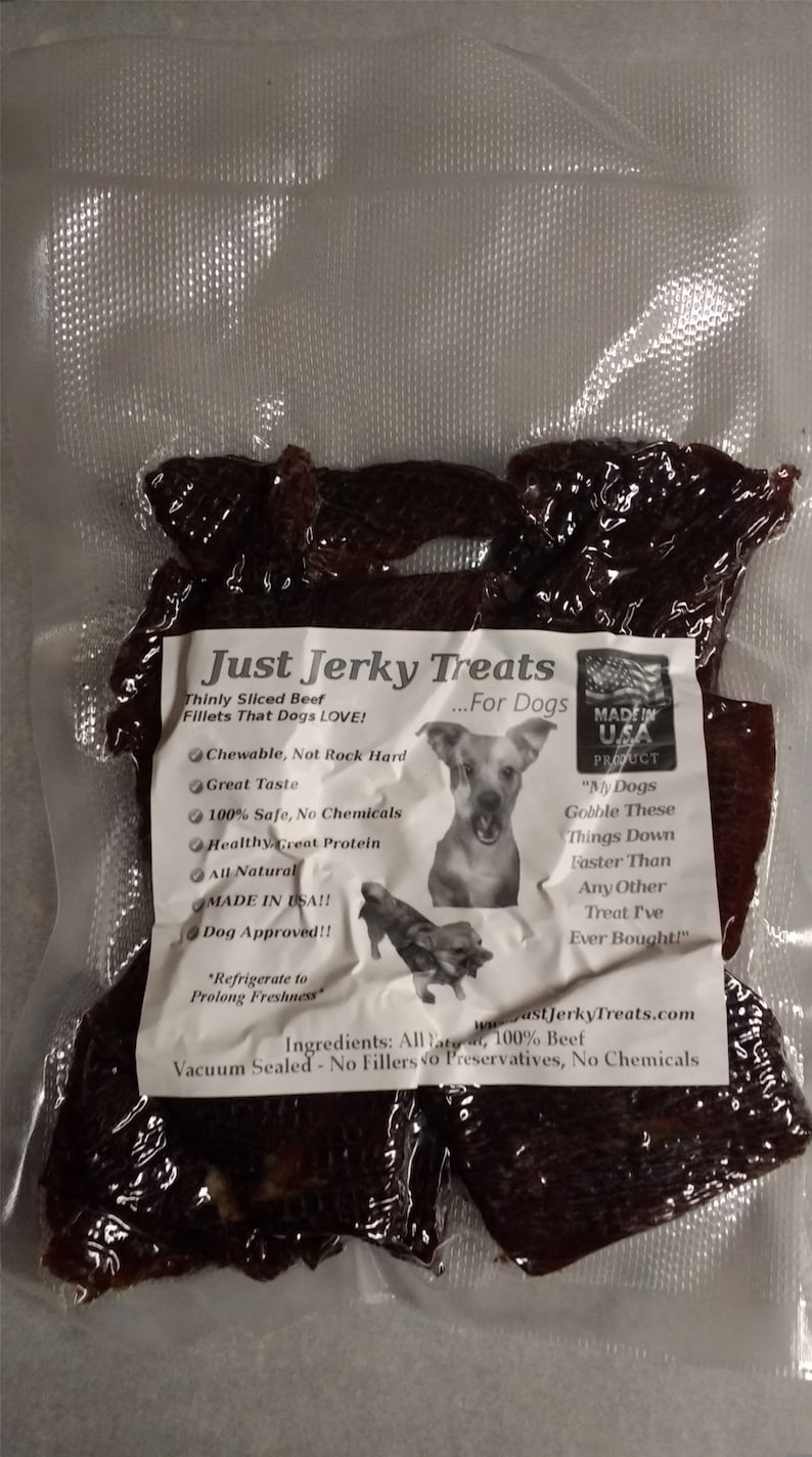 Homemade Beef Jerky Dog Treats Best Dog Treats on Etsy Etsy