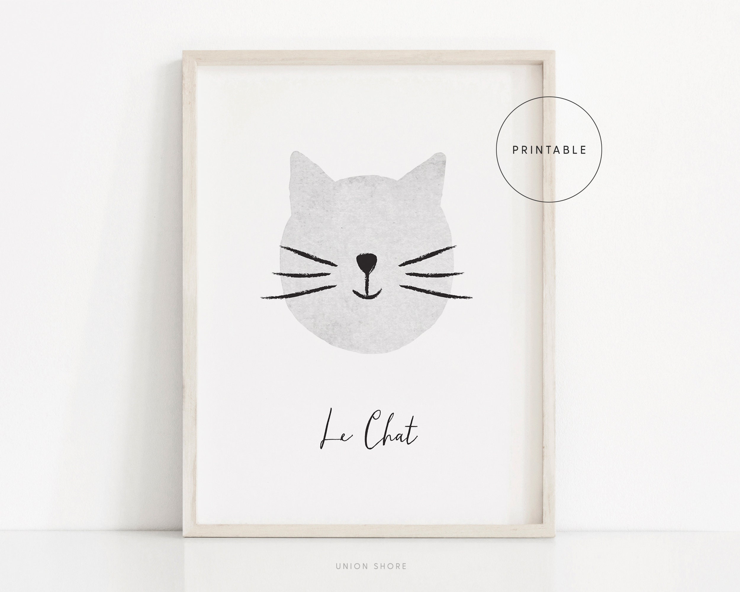 Le Chat French Cat Print Boys Room Art Kids Playroom - Etsy Le Chat French Cat Print Boys Room Art Kids Playroom - Etsy