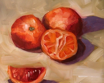 Blood Orange Oil Painting