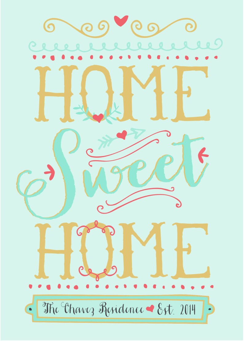 Home Sweet Home // Housewarming Party Invitation Etsy