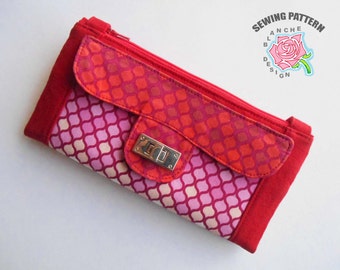 Patrón de costura para bolso bandolera: Monedero plegable para teléfono (patrón PDF)