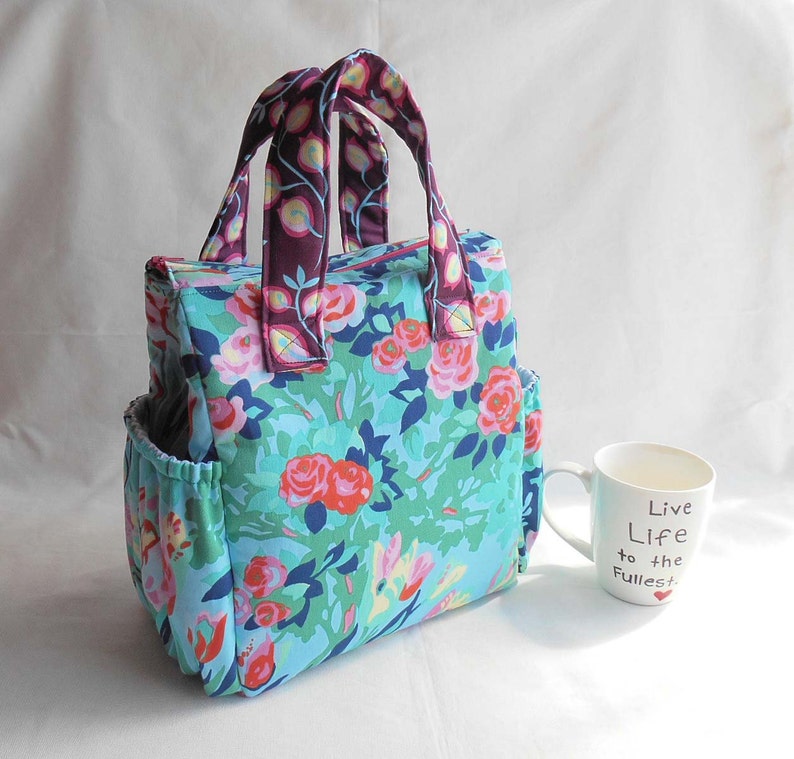 Sewing Pattern Insulated Lunch Bag PDF, Tote Bag Sewing Pattern, PDF Lunch Bag Pattern with detailed instructions and pattern pieces image 5