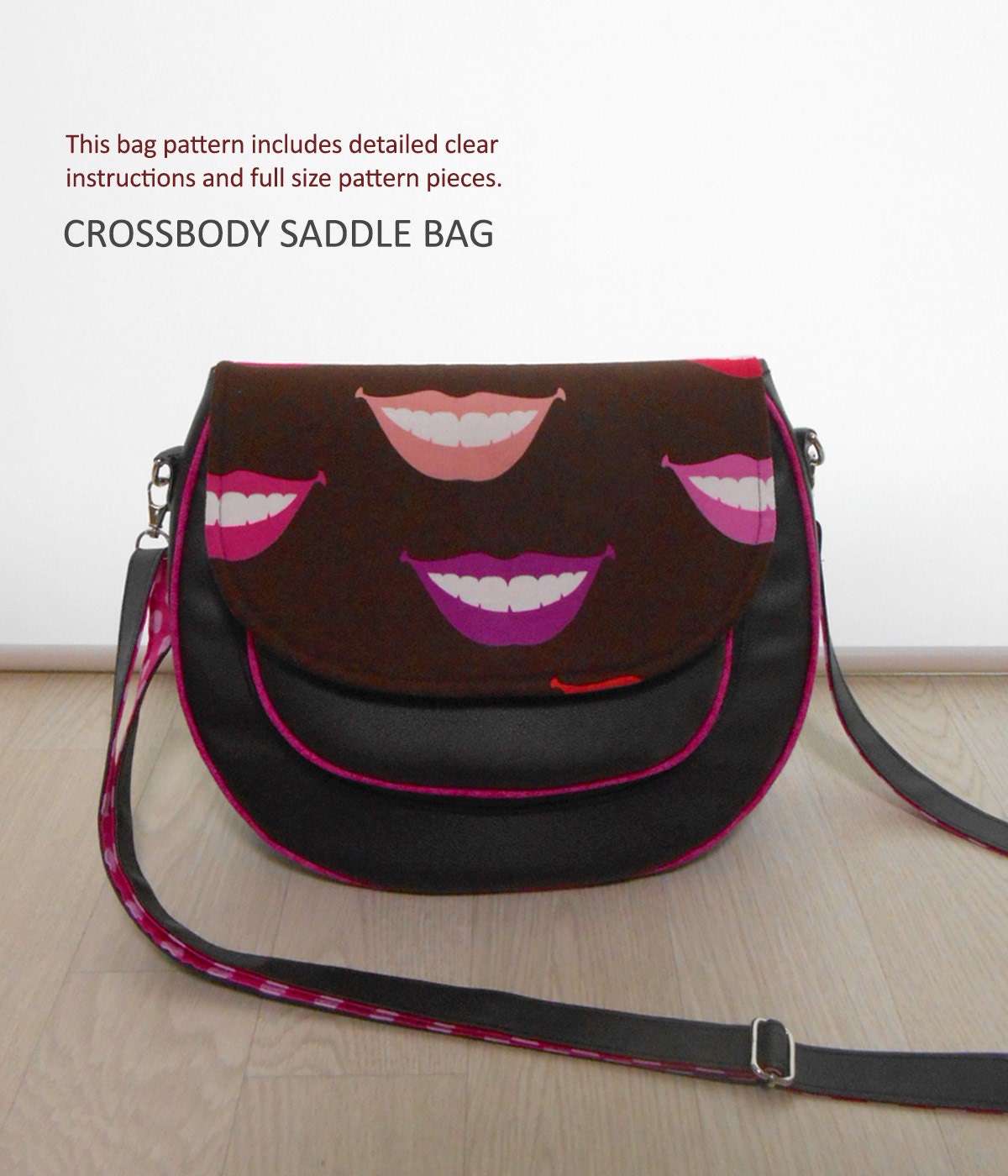 Crossbody Saddle Bag PDF Sewing Pattern Cross Body Purse | Etsy