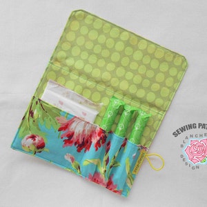 Sewing Pattern Pad & Tampon Holder PDF, Privacy Wallet PDF Pattern, Feminine Product Case Tutorial, Sanitary Pad Pouch PDF Sewing Pattern image 3