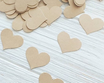 Romantic Heart Confetti | Wedding Table Décor | Rustic Wedding Décor | Bridal Brunch Party Décor | Bridal Shower Decorations | Confetti 50CT