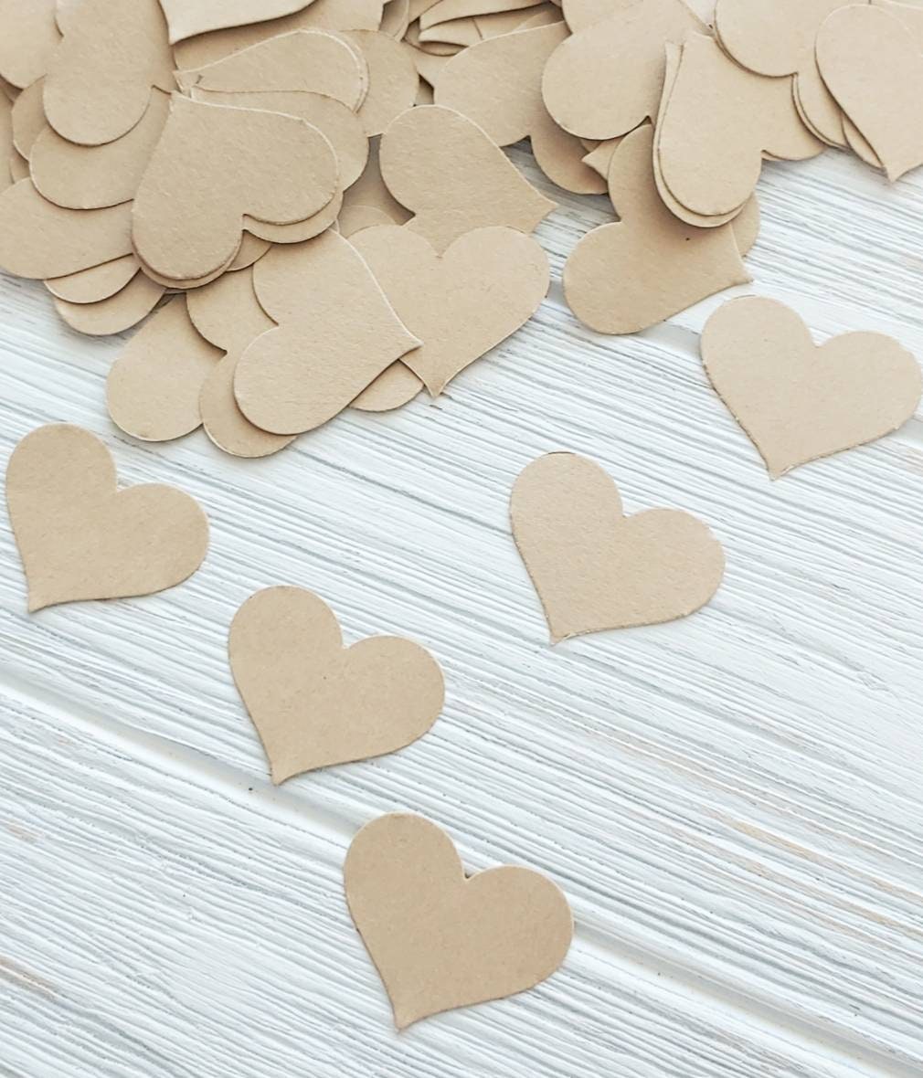Romantic Heart Confetti Wedding Table Dcor Rustic Wedding Dcor Bridal Brunch Party Dcor Bridal Shower Decorations Confetti