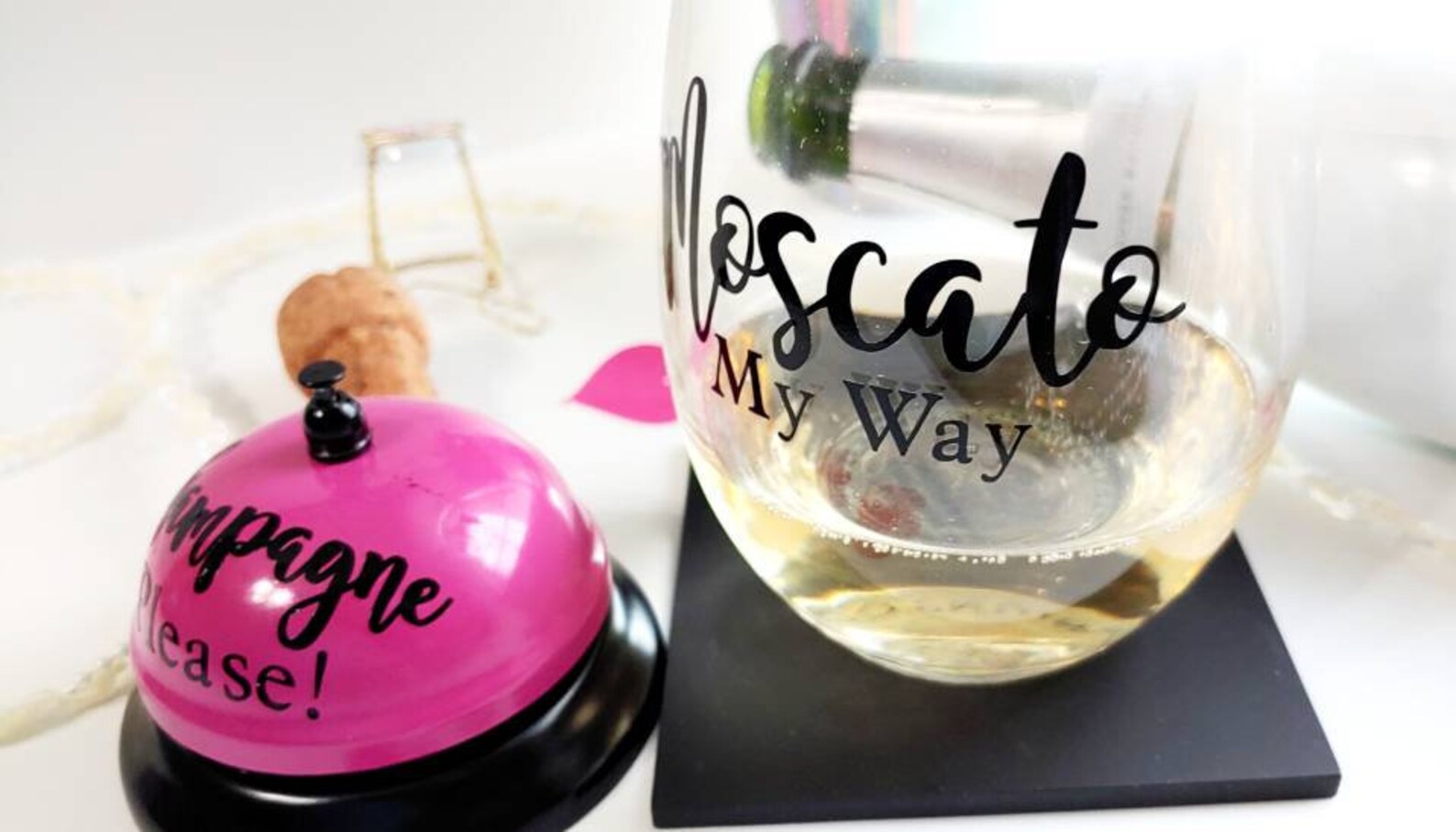 Moscato Gift Set Moscato My Way Wine Glass Champagne Wine Etsy