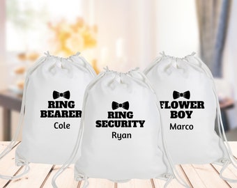 Personalized Ring Security Backpack, Ring Bearer Gift, Ring Security Proposal, Flower Boy Gift