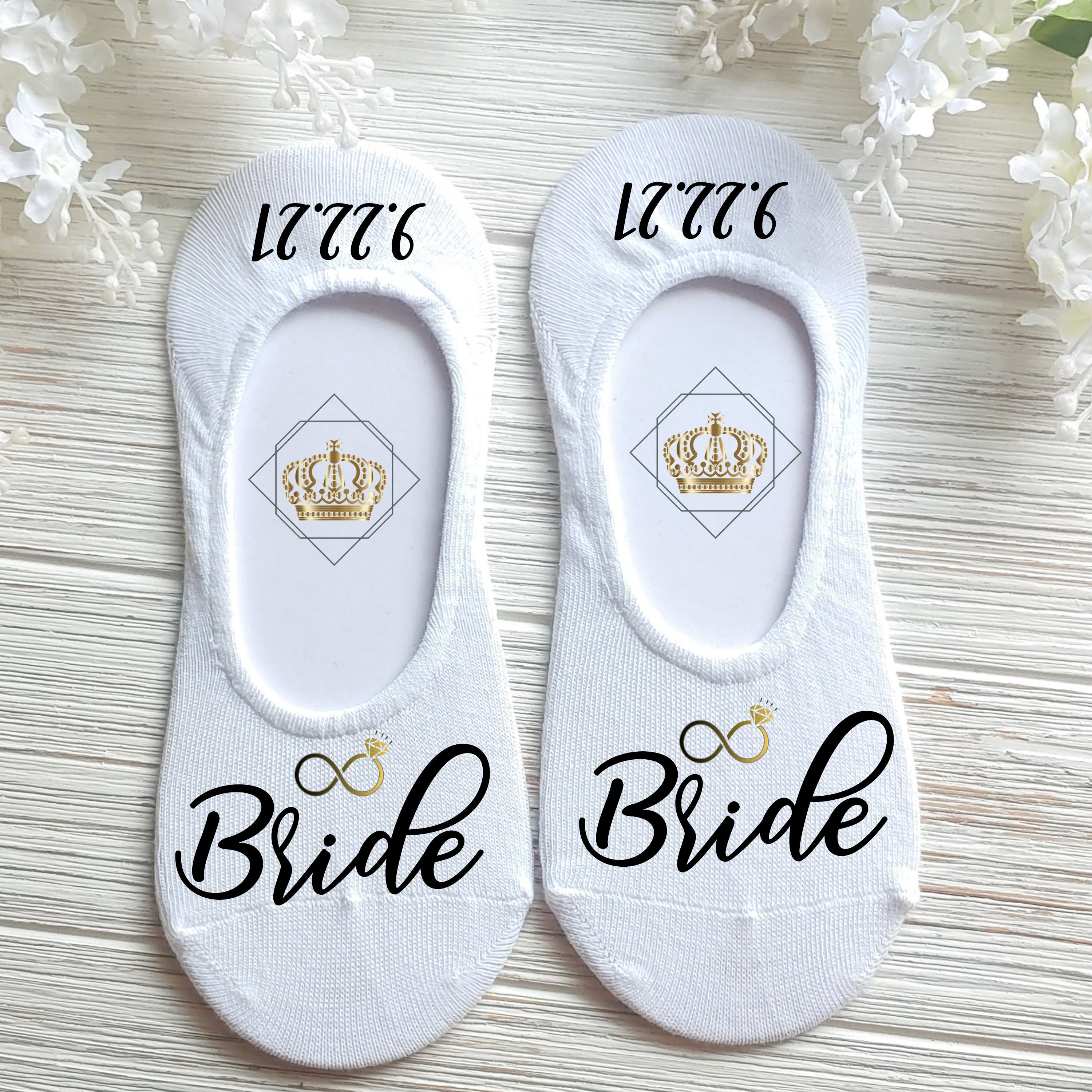 Personalized Brides Socks Wedding Socks Bridal Party Socks Etsy