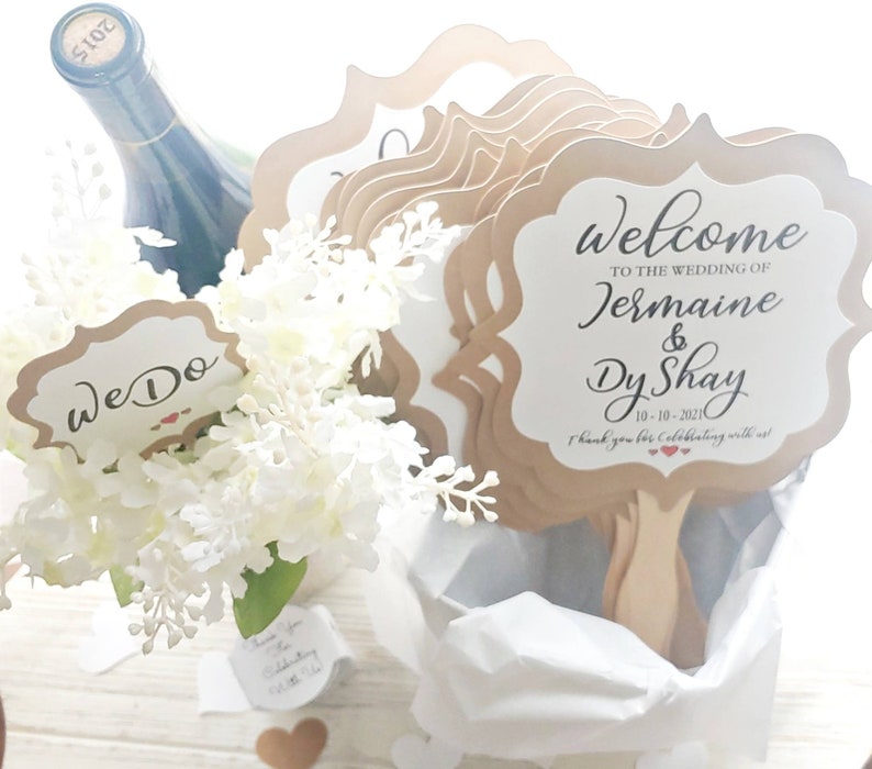 Wedding Fans Personalized Hand Fans Wedding Fan Favors Etsy