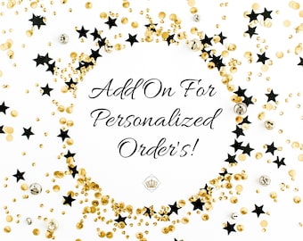 Add On For Personalized Order | Custom Order Add On | Personalized Couples Face Mask Add On | Add Last Name | Add Wedding Date