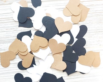 Heart Confetti | Wedding Table Décor | Rustic Wedding Décor | Bridal Brunch Party Décor | Bridal Shower Decorations | Confetti 75 pieces