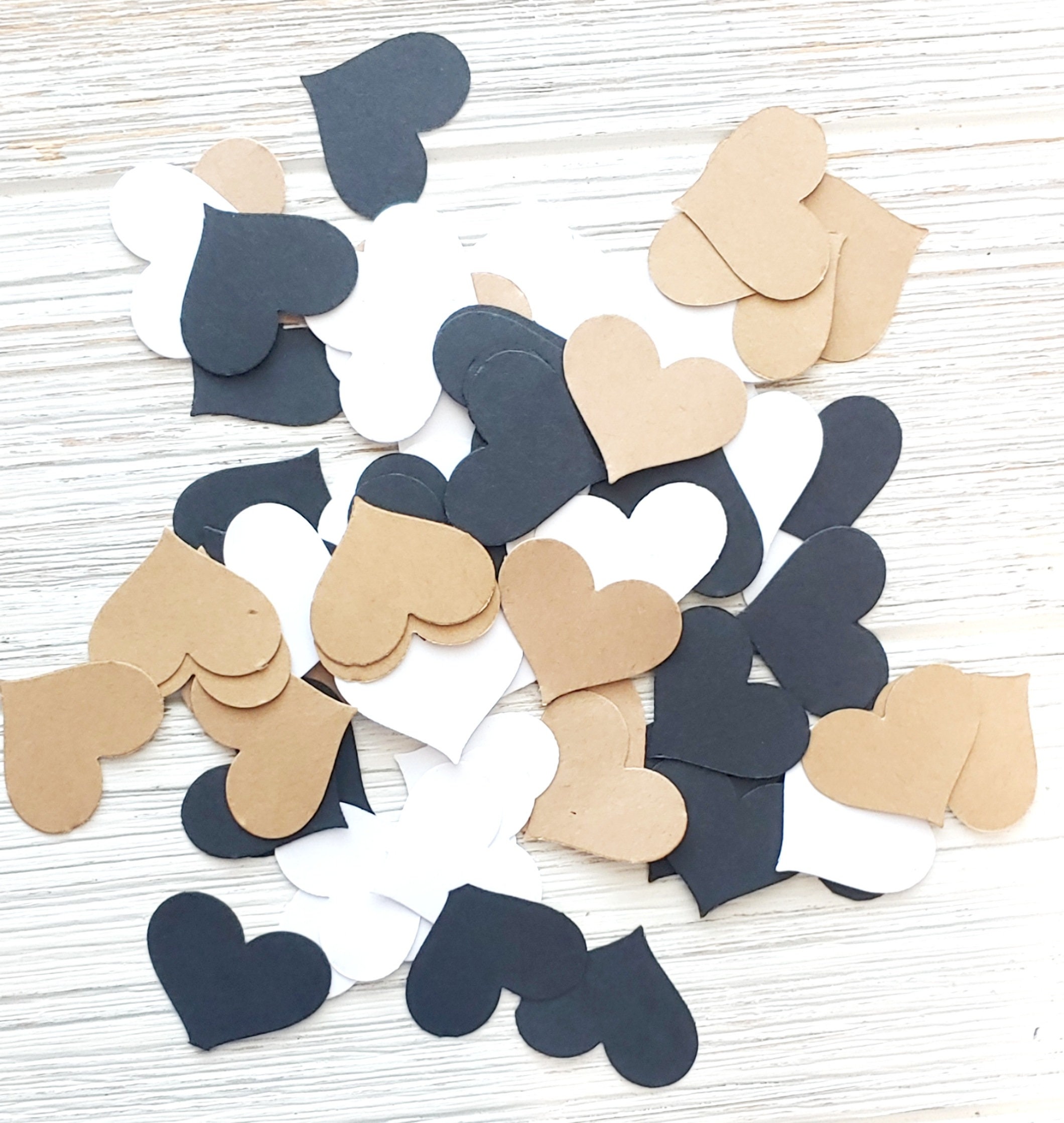 Heart Confetti Wedding Table Dcor Rustic Wedding Dcor Bridal Brunch Party Dcor Bridal Shower Decorations Confetti 75 pieces