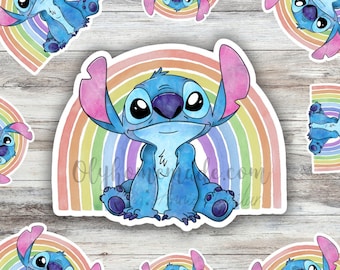 Rainbow Stitch Matte Vinyl Water Proof Sticker for Tumbler, Bike, Laptop, Flask, Planner etc.