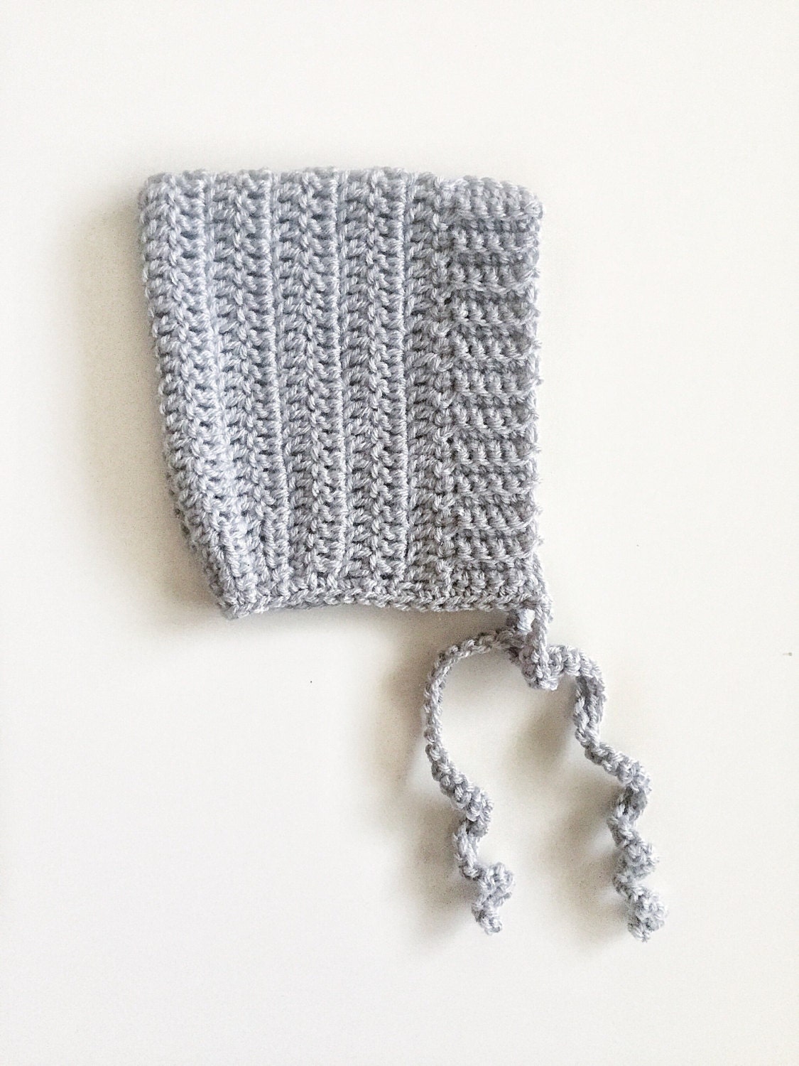 Bonnet Ribbon Crochet Ribbed Bonnet - Etsy