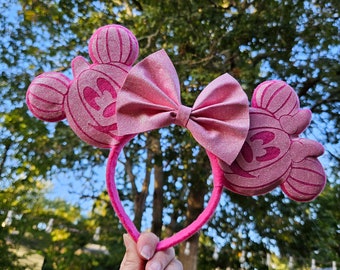 Pink Pumpkin Minnie & Mickey Inspired Ears