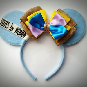Mrs. Banks inspired Minnie Mouse Ears Mary Poppins Votes for Women headband