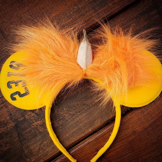 Monsters Inc Halloween 2319 George Sanderson Inspired Minnie Mouse Ears  Headband Orange Monster - Etsy