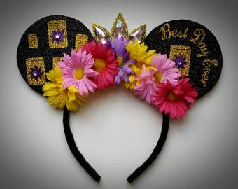 Rapunzel Lantern Minnie Mouse Ears Headband, Princess Costume