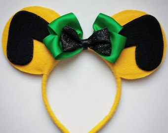 Pluto dog inspired Mickey and Minnie Mouse Ears Headband Pet Yellow Character