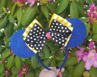 Dory from Finding Nemo/Dory inspired Minnie Mouse Ears headband