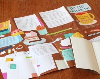 La mappa di scrittura del caffè, l'ispirazione mentre si guarda il mondo andare da