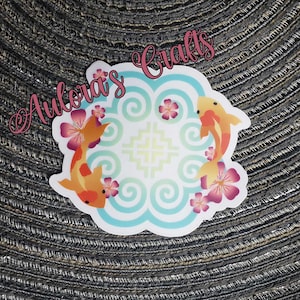 Adesivo transparente Hmong Qwj Koi