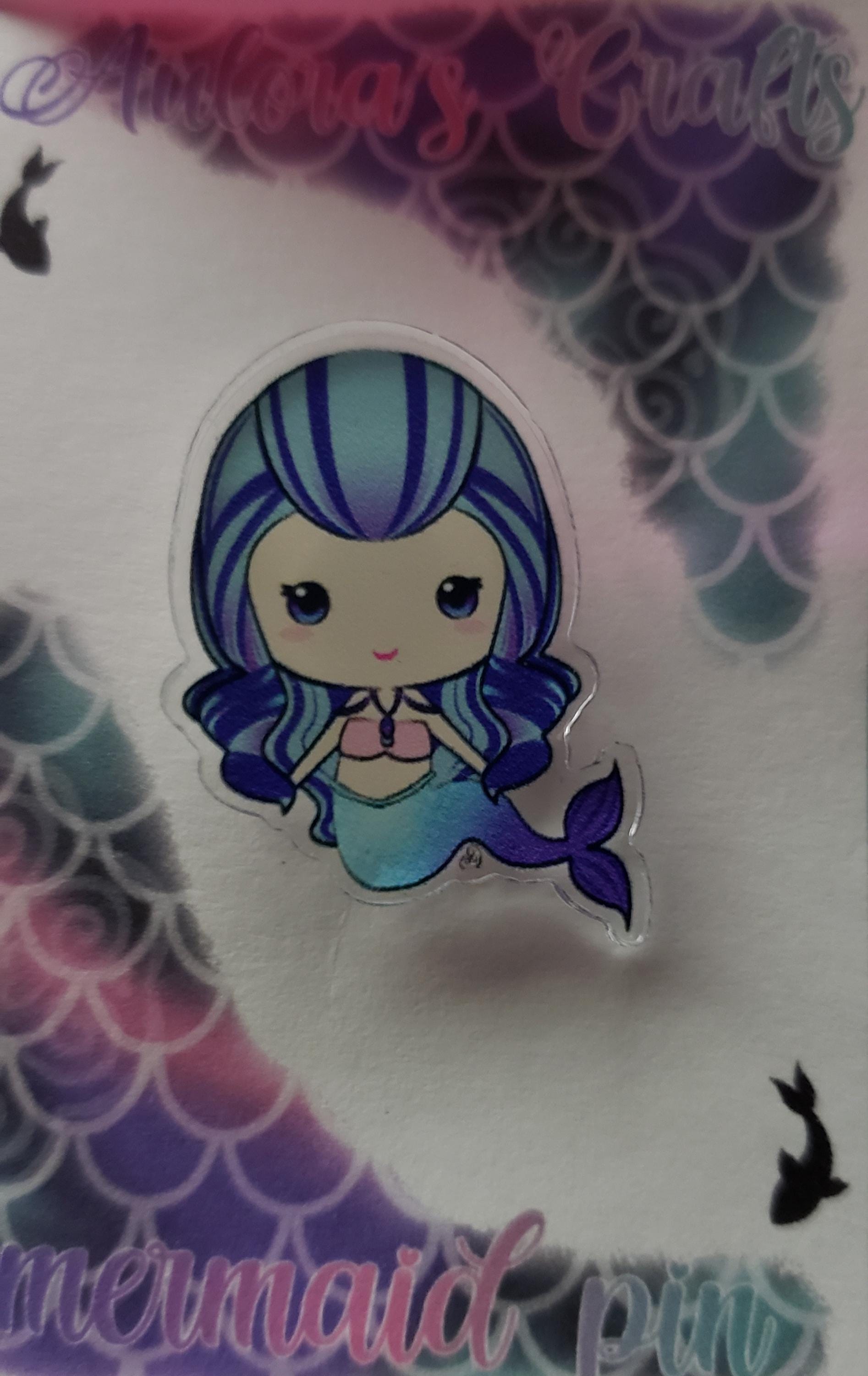 Pin's Ariel La Petite Sirène émail glitter 4cm - Disney Little Mermaid enamel pin - Collection