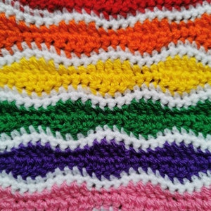 Wave Blanket Crochet Pattern – Easy Rainbow Baby Blanket (PDF Tutorial)
