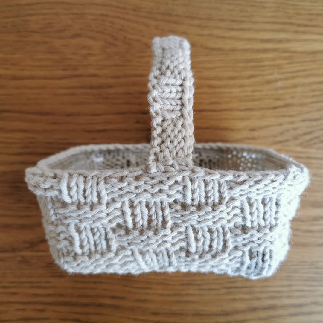 Quick and Easy Basket Knitting Pattern Easter Basket Mini Etsy