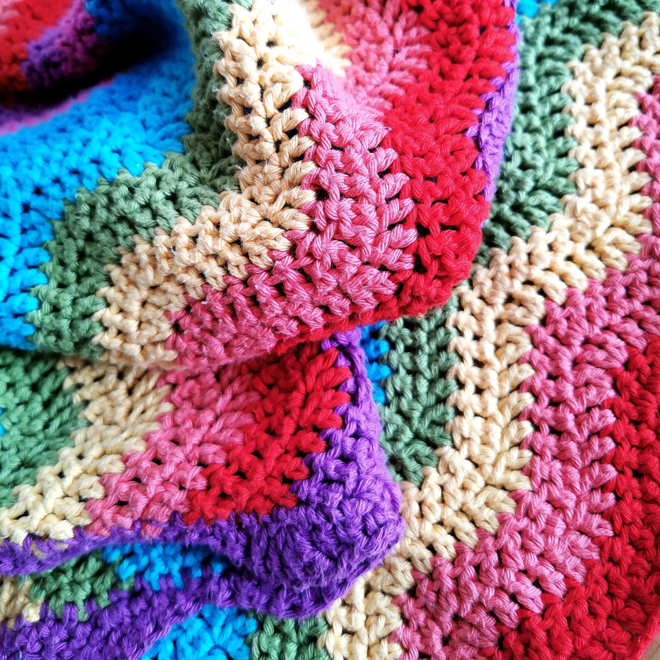 Rainbow Wave Crochet Blanket Pattern: Easy Ripple Design (PDF Pattern ...