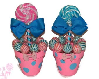 Baby Shower Lollipop Centerpiece Its A Boy Its A Girl Baby Etsy Baby Shower Lollipop Centerpiece Its A Boy Its A Girl Baby Etsy