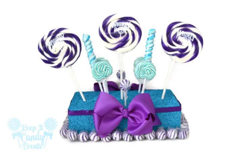 Purple And Turquoise Candy Centerpiece Purple And Turquoise Etsy