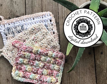 Wash Cloth Crochet Pattern Bundle - 3 patterns in 1 download!