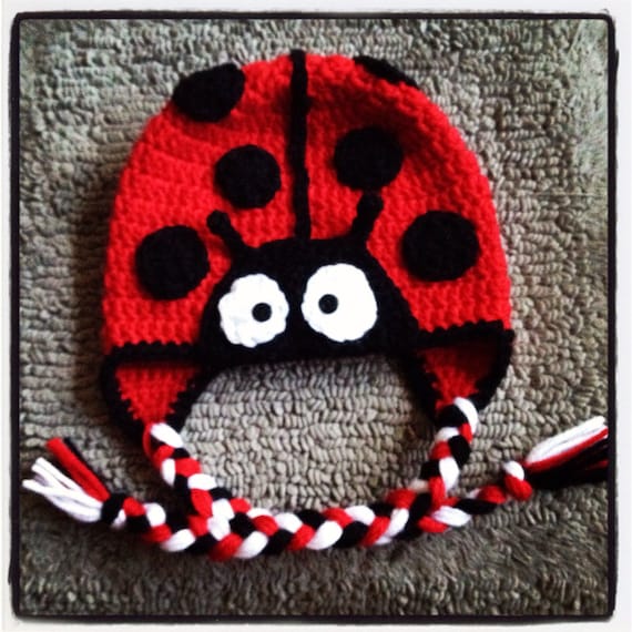 Items similar to Crochet Ladybug Hat on Etsy