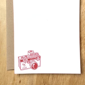 papeterie pour appareil photo d'inspiration vintage, cartes de correspondance plates et enveloppes d'inspiration vintage, cartes de correspondance pour appareil photo rétro, ensemble de papeterie personnalisé