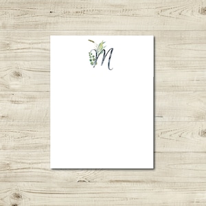 personalized stationery, personalized note cards, watercolor initial cards, custom note cards, monogram stationery, monogram note cards