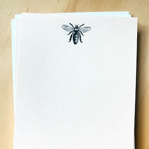 vintage inspired flat note cards and envelopes, stationery set, bee, set of 10, bee note cards, bee stationery