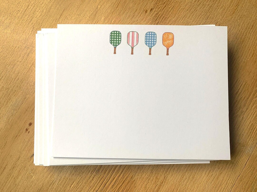 Pickleball Note Card Set, Vintage Inspired Stationery - Etsy